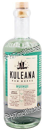 PICTURE OF KULEANA RUM WORKS HUIHUI WHITE RUM; 750 MILLILITER BOTTLE; 80 PROOF