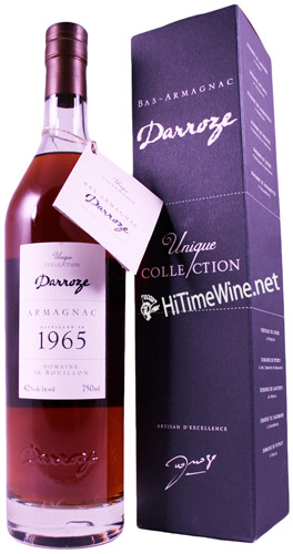 Picture of DARROZE BAS ARMAGNAC D-1965 750 DOMAINE DE BOUILLON 84PF 50YR