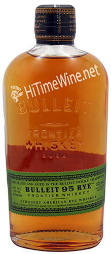 PICTURE OF BULLEIT 95 RYE WHISKEY 375 MILLILITER BOTTLE; KENTUCKY STRAIGHT RYE WHISKEY