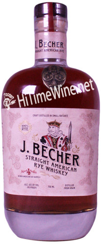 J. BECHER STRAIGHT AMERICAN 4YR RYE WHISK 90PF 750 OREGON SPIRIT DISTILLERS BEND OREGON