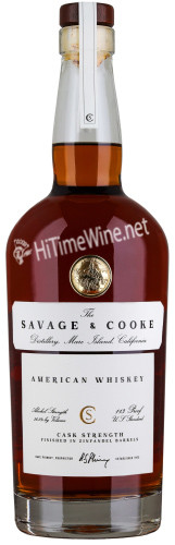 Picture of SAVAGE & COOKE AMERICAN WHISKEY 56.5% 750ML CASK STRENGTH FINISHED IN ZINFANDEL BARRELS