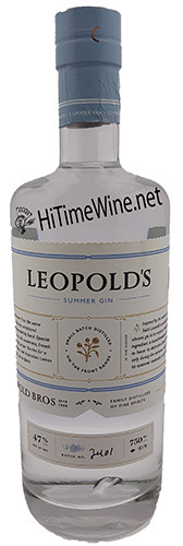 picture of LEOPOLDS SUMMER GIN 47% 750 MILLILITER BOTTLE