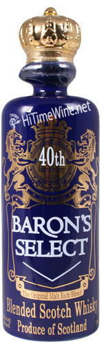 Picture of BARON SELECT BLENDED SCOTCH WHISKEY  750 86PF 40TH ANNIVERSARY