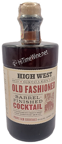 Picture of HIGH WEST OLD FASHIONED 375ml RTD 86 PROOF