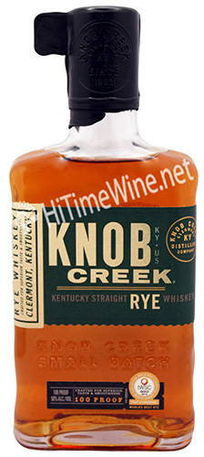 PICTURE OF KNOB CREEK RYE WHISKEY; 100 PROOF, 375 MILLILITER BOTTLE; KENTUCKY STRAIGHT RYE WHISKEY