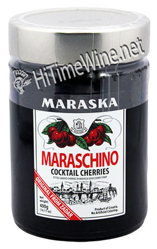 PICTURE OF MARASKA MARASCHINO CHERRIES 400G JAR