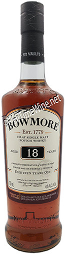 PICTURE OF BOWMORE 18 YEAR; 43%, 750ML; ISLAY SINGLE MALT SCOTCH WHISKY