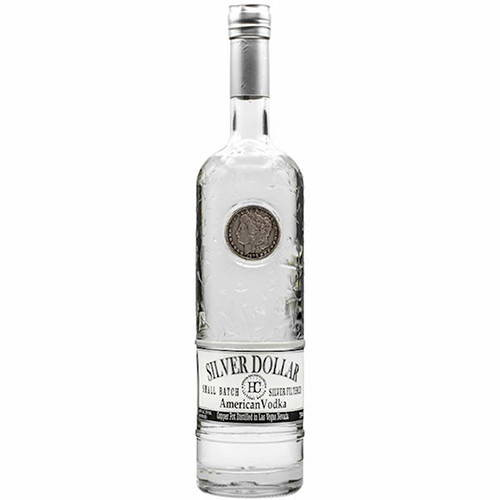 H & C SILVER DOLLAR SMALL BATCH AMERICAN VODKA 750ML; FROM THE MAKERS OF SMOKE WAGON SILVER FILTERED