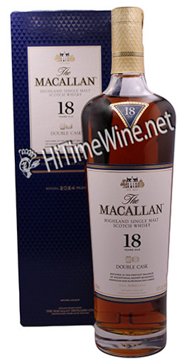 PICTURE OF MACALLAN 18YR DOUBLE CASK 43% 2024 750ML HIGHLAND SINGLE MALT SCOTCH WHISKY