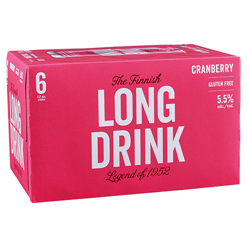 Picture of LONG DRINK CRANBERRY 6PK 12OZ RED