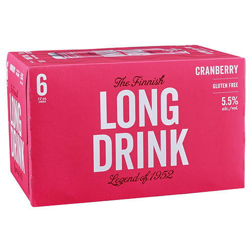 Picture of LONG DRINK CRANBERRY 6PK 12OZ RED