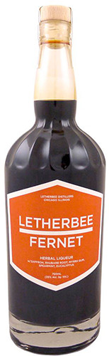 LETHERBEE FERNET 35% 750ML Herbaceous Italian Amaro; Chicago, Illinois