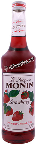 picture of LE SIROP DE MONIN STRAWBERRY SYRUP 750 milliliter bottle