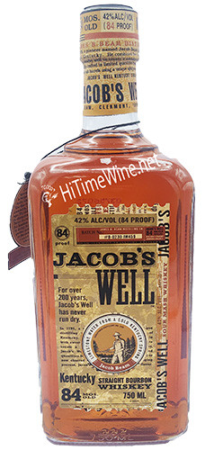 Picture of JACOB'S WELL WHISKEY 42% 750ML OLD BOTTLE 1990s ISH KENTUCKY STRAIGHT BOURBON WHISKEY