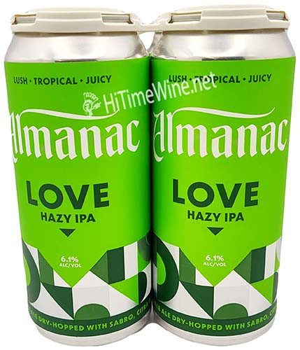 Picture of ALMANAC LOVE HAZY IPA 16OZ 4 PACK CANS