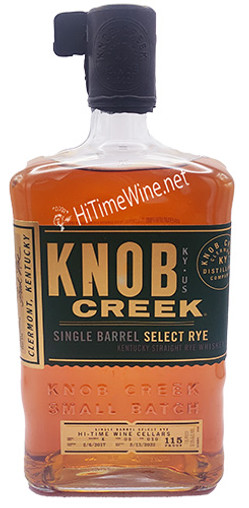 Picture of KNOB CREEK SELECT RYE HI-TIME BARREL 10 YEAR 57.5% SINGLE BARREL 750ml