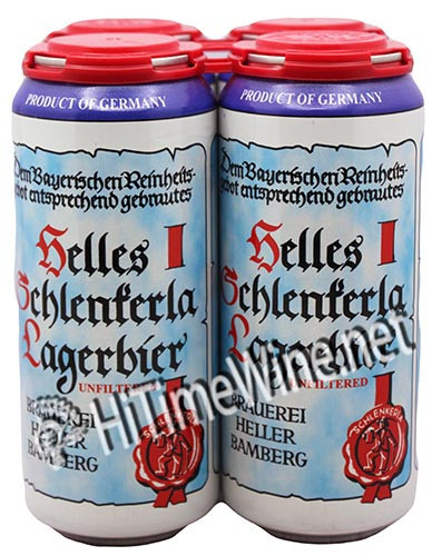 PICTURE OF AECHT SCHLENKERLA, HELLES SCHLENKERLA LAGERBIER, 4 PACK 16 OUNCE CANS