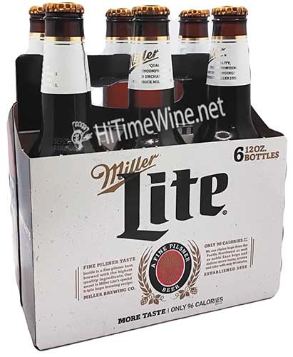 MILLER BREWING COMPANY, MILLER LITE LOW CALORIE LAGER 4.2% ABV, 6