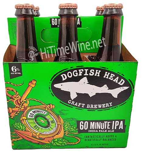 Picture of DOGFISH HEAD 60 MINUTE IPA 12OZ 6 PACK BOTTLES