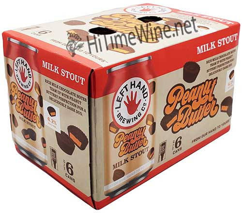 Picture of LEFT HAND PEANUT BUTTER MILK STOUT 12OZ 6 PACK CANS LONGMONT, CO
