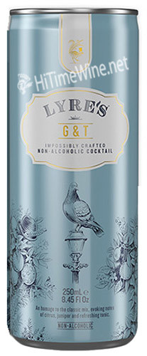 Picture of LYRES GIN & TONIC SPRITZ 250ML SINGLE CAN NON ALCHOLIC