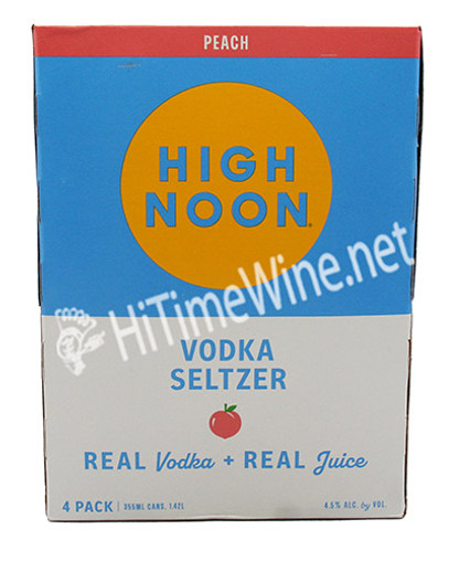 PICTURE OF HIGHNOON PEACH VODKA 4 PACK 12 OUNCE CAN