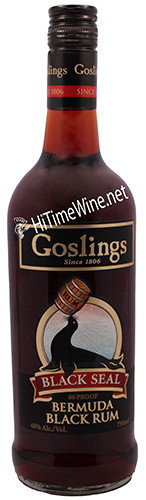 PICTURE OF GOSLINGS BLACK SEAL; 40%; 750 MILLILITER BOTTLE