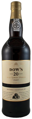 Picture of DOW\'S 20 YEAR TAWNY PORT  750ML