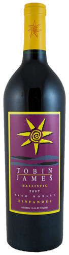 Picture of TOBIN JAMES 2016 ZINFANDEL \\\"BALLISTIC\\\" PASO ROBLES 750mL