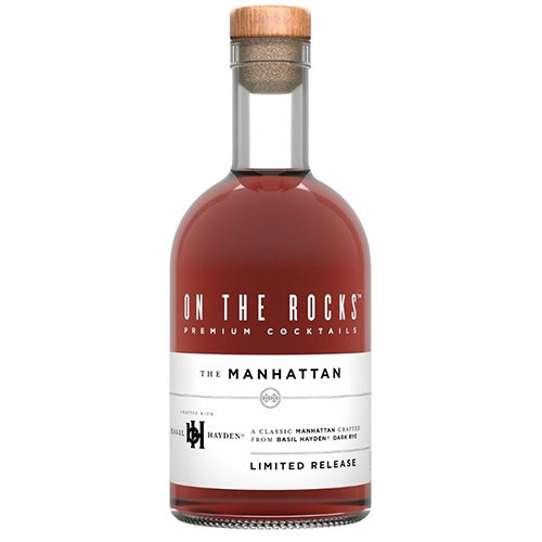 ON THE ROCKS COCKTAIL BASIL MANHATTAN 32.5% 375ML CRAFTED WITH BASIL HAYDEN DARK RYE; LIMITED RELEASE