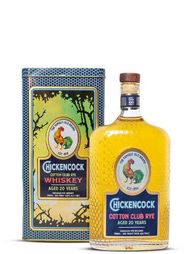 Picture of CHICKEN COCK 20YR COTTON CLUB RYE 750 100PF CANADIAN RYE WHISKEY