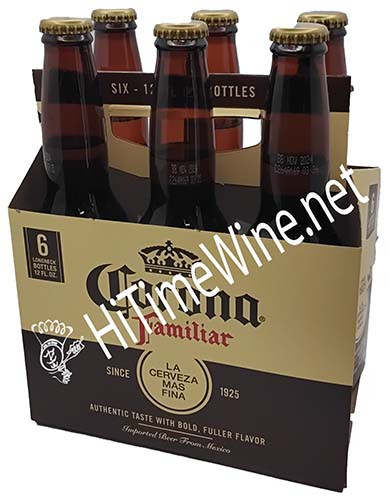 PICTURE OF CORONA FAMILIAR 12 OUNCE 6 PACK BOTTLES