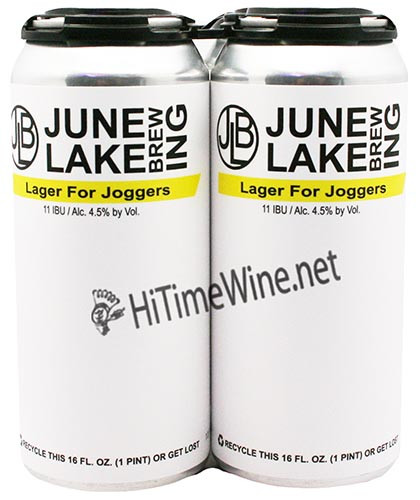 Picture of JUNE LAKE BREWING COMPANY LAGER FOR JOGGERS 4.5% ABV 4 PACK 16oz CANS