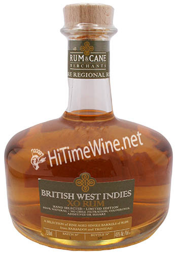 Picture of RUM & CANE BRITISH WEST INDIES XO RUM 46% 750ML