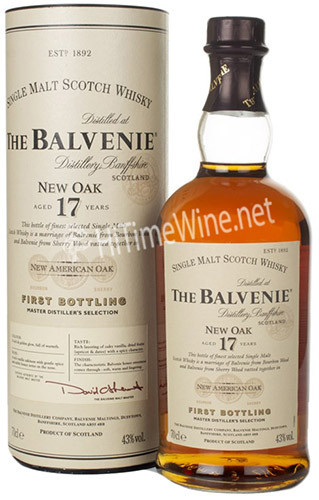 Picture of BALVENIE 17 YEAR NEW OAK 43% 750ML NEW AMERICAN OAK SINGLE MALT SCOTCH WHISKY