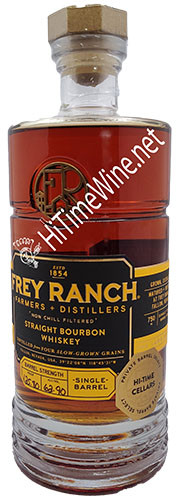 PICTURE OF FREY RANCH HI-TIME SINGLE BARREL BOURBON; 62.9%, BATCH-1695, NEVADA,FALLON