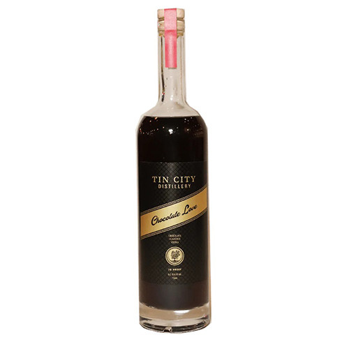 TIN CITY DISTILLERY COCOLATE LOVE VODKA 35% 750ML PASO ROBLES CA