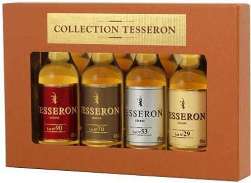 TESSERON THE XO COGNAC COLLECTION 4PK 50ML SET NO. 90; NO.76; NO.53; NO.29; FRANCE