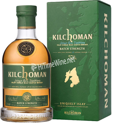 KILCHOMAN BATCH STRENGTH 57% 700ML ISLAY SINGLE MALT SCOTCH WHISKY