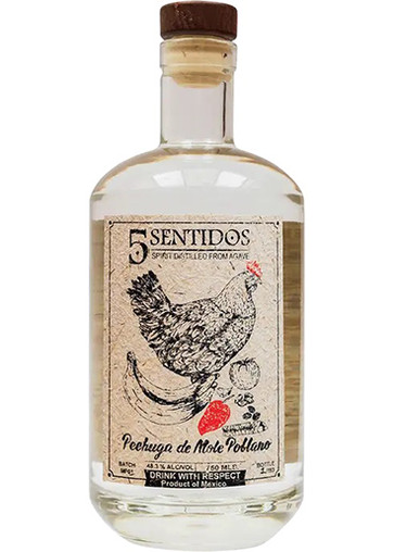 5 SENTIDOS PECHUGA DE MOLE  750ML AGAVE SPIRITS (MEZCAL)