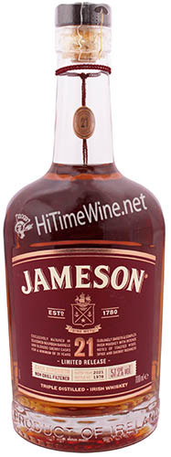 Picture of JAMESON 21 YEAR LIMITED RELEASE 57.2% 700ML CASK STRENGHT