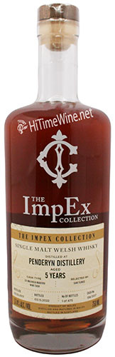 Picture of IMPEX COLLECTION PENDERYN 5YR 57.4% 750ML SINGLE MALT WELSH WHISKY