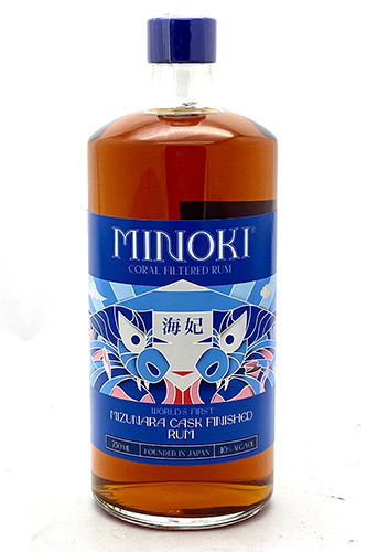 MINOKI CORAL FILTERED MIZUNARA CASK RUM 750 JAPANESE