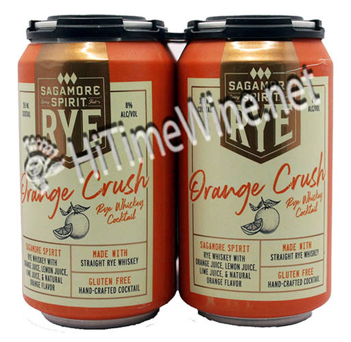 PICTURE OF SAGAMORE SPIRIT ORANGE CRUSH 4PK 12OZ RYE WHISKEY 9% ALCOHOL BY VOLUME