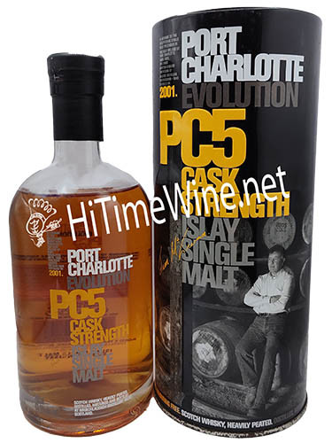 picture of BRUICHLADDICH PORT CHARLOTTE PC5 2001 63.5% 700ML CASK STRENGHT (SPECIAL ORDER 1 WEEK) ISLAY SINGLE MALT SCOTCH WHISKY
