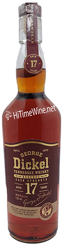 PICTURE OF GEORGE DICKEL 17 YEAR RESERVE CASK STRENGTH 46% 750 MILLILITER BOTTLE; TENNESSE WHISKY RESERVE; CASCADE HOLLOW DISTILLERY