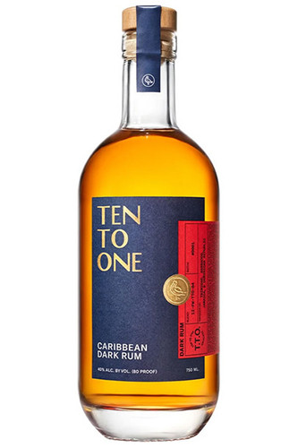 TEN TO ONE DARK CARIBBEAN RUM 750 80PF BATCH-2