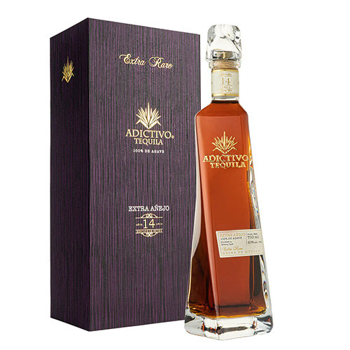 ADICTIVO 14YR EXTRA ANEJO TEQUILA 750ML NOM-1477 FINISHED IN