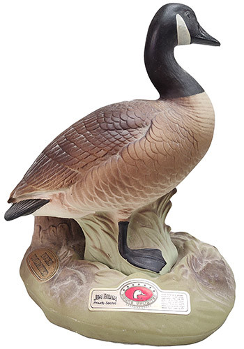 Picture of JIM BEAM CANADIAN GOOSE DUCKS UNLIMITED DECANTER KENTUCKY STRAIGHT BOURBON WHISKEY; 4YR 40% 750ML