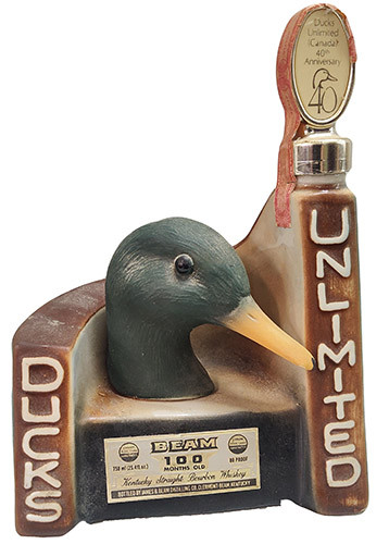 Picture of JAMES B MALLARD DRAKE DUCKS UNLIMITED DECANTER 40% KENTUCKY STRAIGHT BOURBON WHISKEY